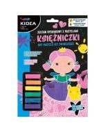 Zestaw rysunkowy z pastelami Księżniczki KIDEA