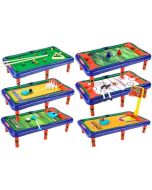 Stół do gry 6w1 Piłkarzyki Bilard Hokej Soccer