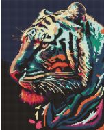 Diamentowa mozaika -Drapieżny przystojniak 40x50cm