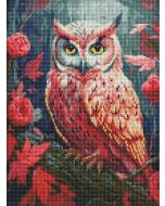 Diamentowa mozaika - Kolorowa sowa 30x40cm