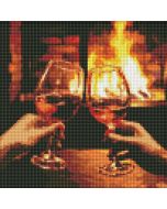 Diamentowa mozaika - Ogrzewanie przy kominku