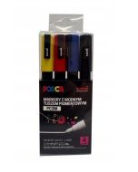 Markery plakatowe PC-3M 4 kolory POSCA UNI