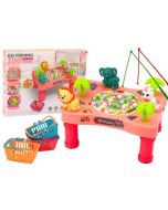 Gra zręcznościowa Łowienie Rybek stoliczek różowy