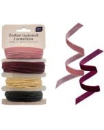 Zestaw tasiemek i sznurków Satin Gold