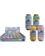 Sznurek na szpulce 20m pastel (12szt)