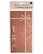 Bibułka do pakowania 50x70cm 5 arkuszy rose gold