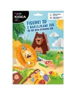 Figurki 3D z naklejkami ZOO KIDEA