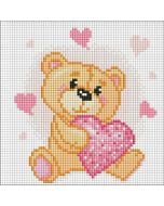 Diamentowa mozaika bez ramy - Mały niedźwiedź Kids