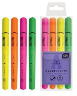 Zakreślacze neonowe 4 kolory Academy