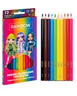 Kredki ołówkowe trójkątne Rainbow High 12kol ASTRA