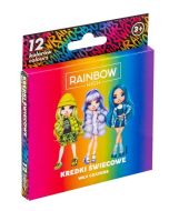 Kredki świecowe okągłe Rainbow High 12kol ASTRA