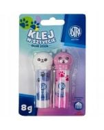 Klej w sztyfcie Zwierzątka 2szt ASTRA