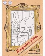 Płótno białe Kot z czerwoną rybą Funny Mat STRIGO