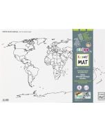 Mata transparentna Mapa Świata Państwa Funny Mat