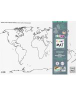 Mata transparentna Mapa Świata Kontynenty Funny Ma