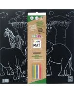 Mata czarna + kreda Safari Funny Mat STRIGO