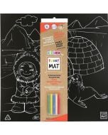 Mata czarna + kreda Biegun Funny Mat STRIGO
