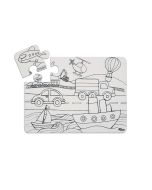 Puzzle Pojazdy Funny Mat STRIGO