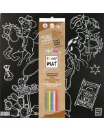 Mata czarna + kreda Western Funny Mat STRIGO