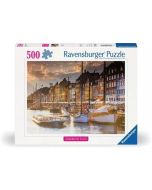 Puzzle 500 Zachód Słońca w Kopenhadze
