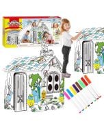 Domek kartonowy do malowania XXL