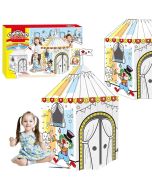 Domek kartonowy do malowania