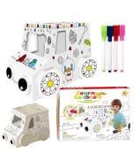 Samochód do lodów kartonowy do malowania