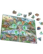 Układanka Okresy Dziejów Świata + Dinozaury Maxi