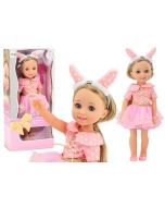 Lalka w różowej sukience 38cm