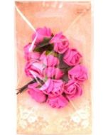 Różyczki z pianki różowe 2cm 12szt