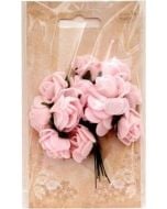 Różyczki z pianki jasnoróżowe 2cm 12szt