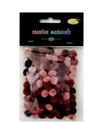 Pomopmy akrylowe brązowa 10mm 100szt