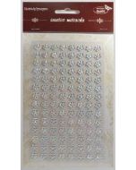 Stiker z kryształkami Kwiaty 8mm 112szt