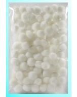 Pompony białe 10mm 100szt