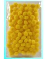 Pompony żółte 10mm100szt