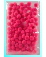 Pompony pink 10mm 100szt