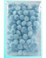 Pompony jasnoniebieskie 10mm 100szt