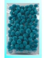 Pompony turkusowe 10mm 100szt