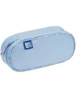 Piórnik z klapką Flowers niebieski OXFORD