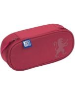 Piórnik z klapką żurawinowy OXFORD