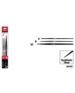 Pędzle syntetyczne zestaw S 3szt