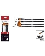 Pędzle syntetyczne 4szt