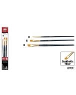 Pędzle syntetyczne 3szt