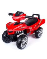 Jeździk quad dziecięcy z dźwiękiem czerwony