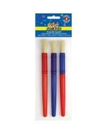 Zestaw pędzli okrągłych grubych 3szt