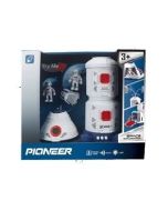 Stacja kosmiczna z kosmonautami