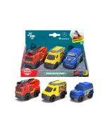 SOS Micro pojazdy ratunkowe 9cm 3 rodzaje