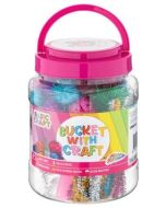 Wiaderko do rękodzieła różowe