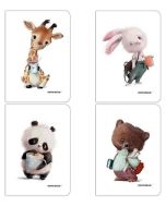 Zeszyt A4/60K kratka PP Cute (4szt) NARCISSUS