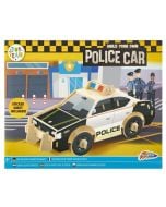 Drewniana konstrukcja pojazdu 3D Policja